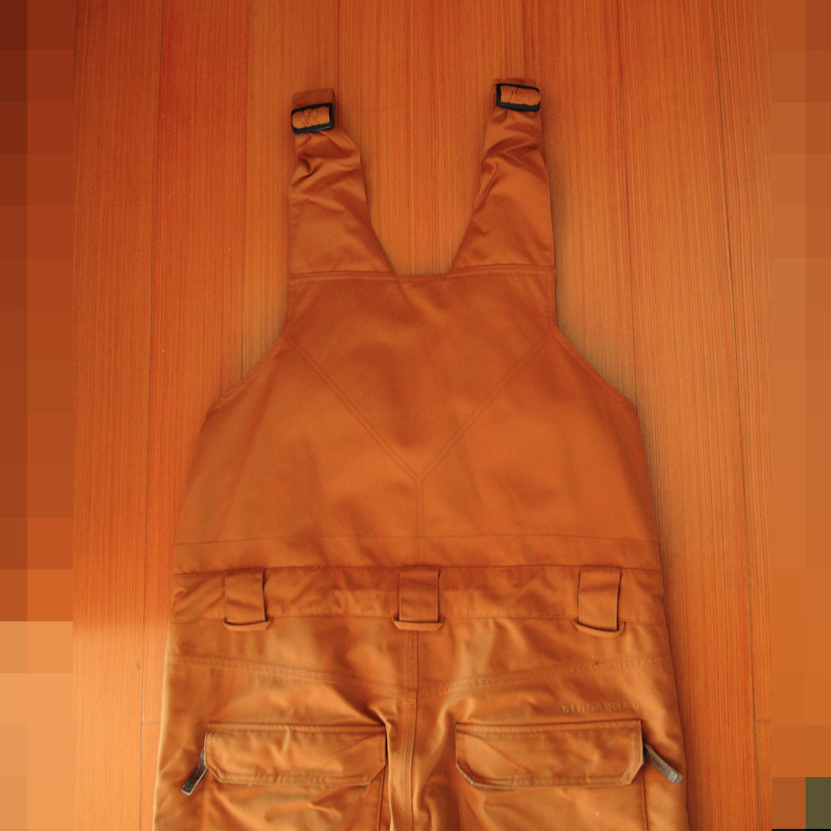 BILLABONG ビラボン ビブパンツ 布施 忠モデル カーキ L USED美品_画像6