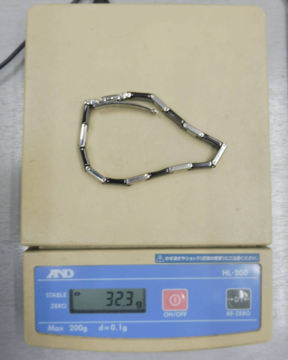 身体の周波数を整える★グッドハーツブレスレット ブランノワール 腕まわり18.5cm 32g ゆったりめ Ｇood-ＨＥＡＲＴＺ ＳＳ316Ｌ_画像8