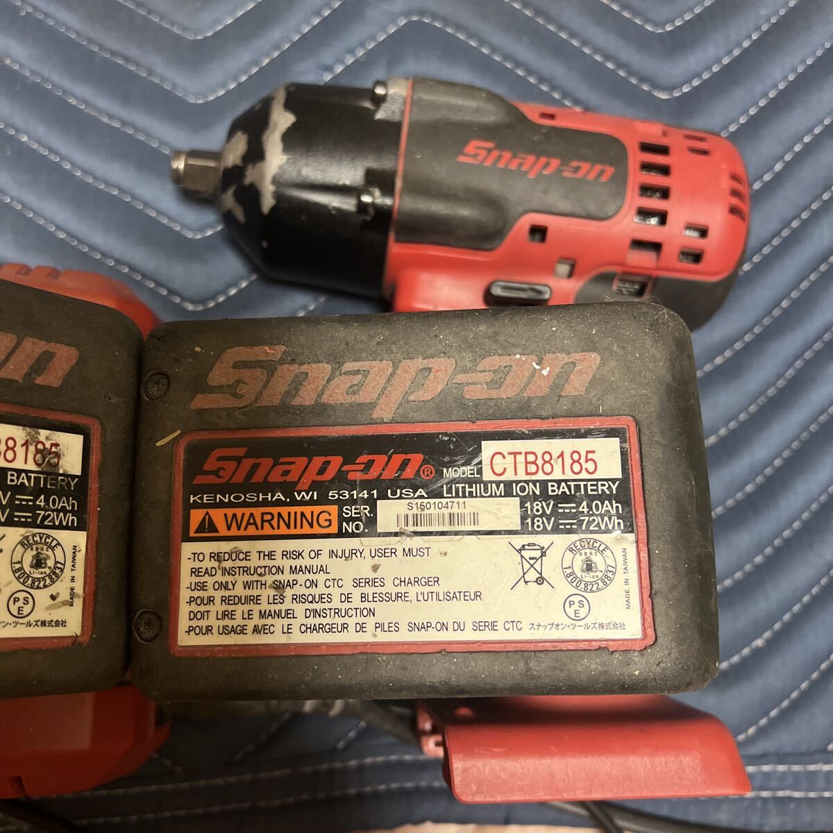 スナップオン インパクト3/8 バッテリー2 充電器セット_画像7