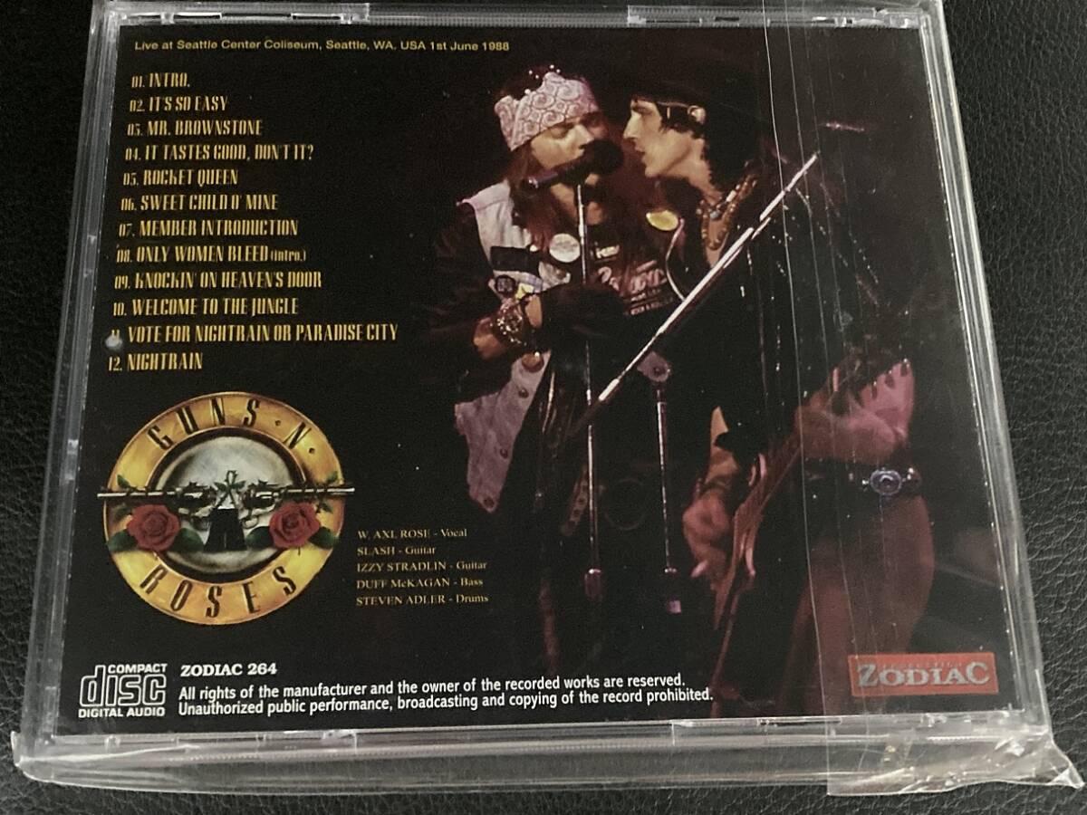 ☆彡新品 GUNS N' ROSES / Seattle 1988 +特典 1st/6/1988 未使用 _画像3