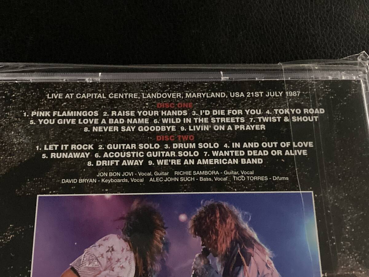 ☆彡新品 BON JOVI / Landover 1987 +特典付き soundboard 21st/7/1987 Capital Centre 未使用_画像2