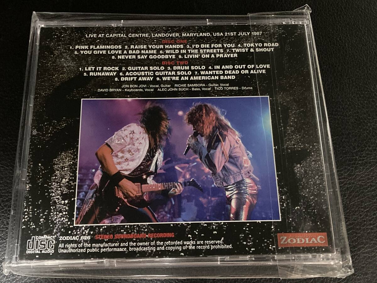 ☆彡新品 BON JOVI / Landover 1987 +特典付き soundboard 21st/7/1987 Capital Centre 未使用_画像3