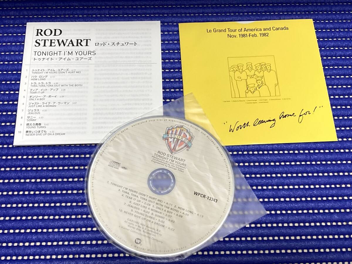 【紙ジャケ 完全生産限定】 ROD STEWART / Tonight I'm Yours '81年作 ロッド・スチュワート_画像3
