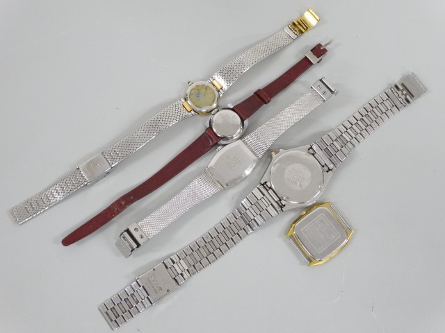 ジャンク 5点セット まとめて RADO ラドー バルボアV 等 113.9505.4 133.9571.2 179.5244.2 他 クオーツ 等 メンズ レディース 腕時計 _画像8