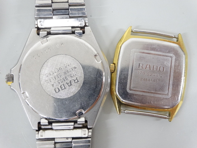 ジャンク 5点セット まとめて RADO ラドー バルボアV 等 113.9505.4 133.9571.2 179.5244.2 他 クオーツ 等 メンズ レディース 腕時計 _画像3