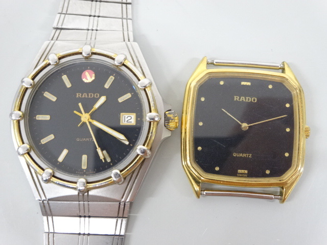 ジャンク 5点セット まとめて RADO ラドー バルボアV 等 113.9505.4 133.9571.2 179.5244.2 他 クオーツ 等 メンズ レディース 腕時計 _画像2