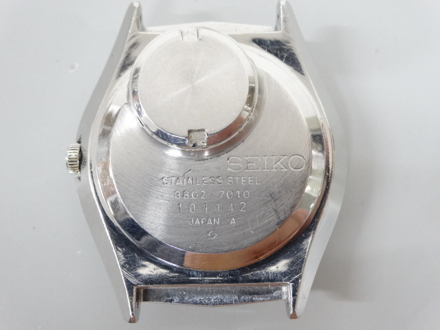 ジャンク 2点セット まとめて SEIKO セイコー TYPE Ⅱ タイプ 2 4336-8060 グリーン 緑 文字盤 3802-7010 クオーツ メンズ 腕時計_画像5