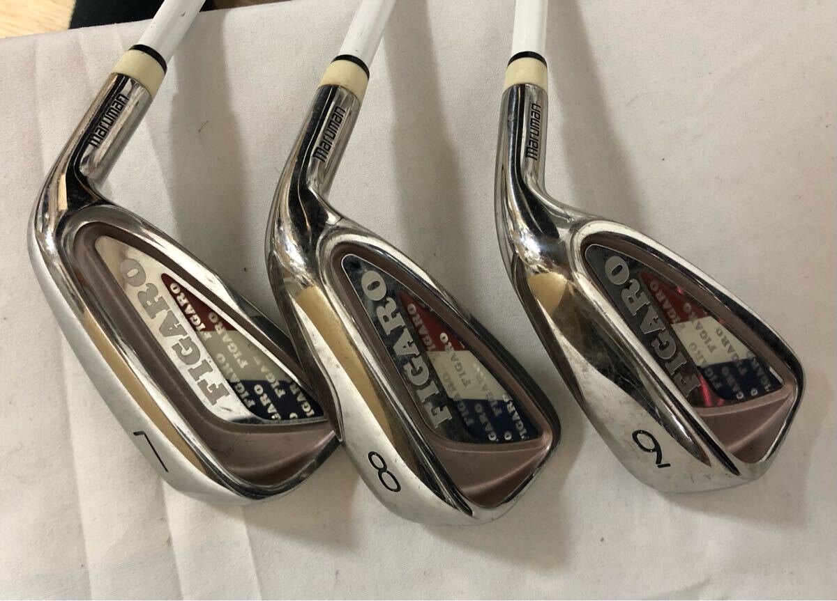 イ65え【中古品】キャディバック KAMUI PRO クラブ　ウッド6本 アイアン6本 パター2本　セット　１円〜_画像6