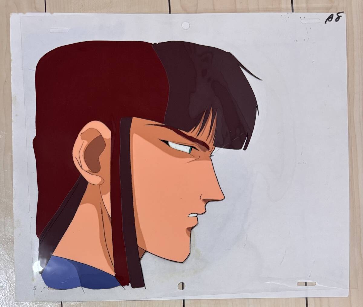 D126 鎧伝サムライトルーパー 2枚組 セル画 原画 動画 鬼魔将朱天 朱天童子 池田成 浜津守 サンライズ アニメ 当時物 レア_画像2