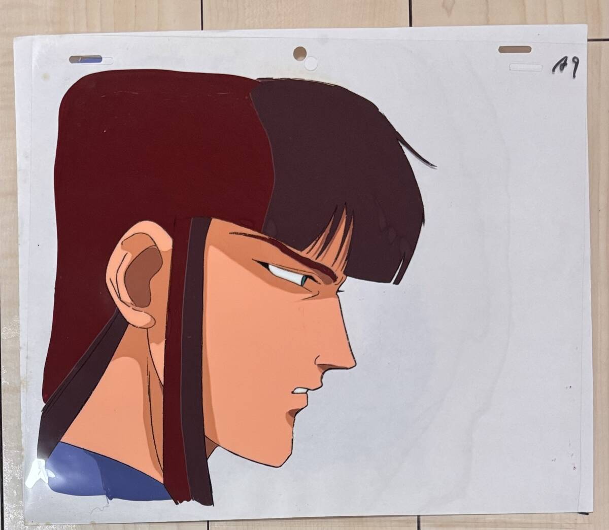 D126 鎧伝サムライトルーパー 2枚組 セル画 原画 動画 鬼魔将朱天 朱天童子 池田成 浜津守 サンライズ アニメ 当時物 レア_画像1