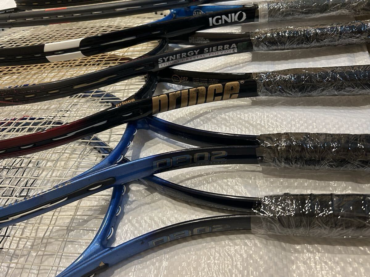 テニスラケット ラケット まとめて 12本セット ヨネックス プリンス ブリジストン kawasaki YAMAHA 硬式_画像2