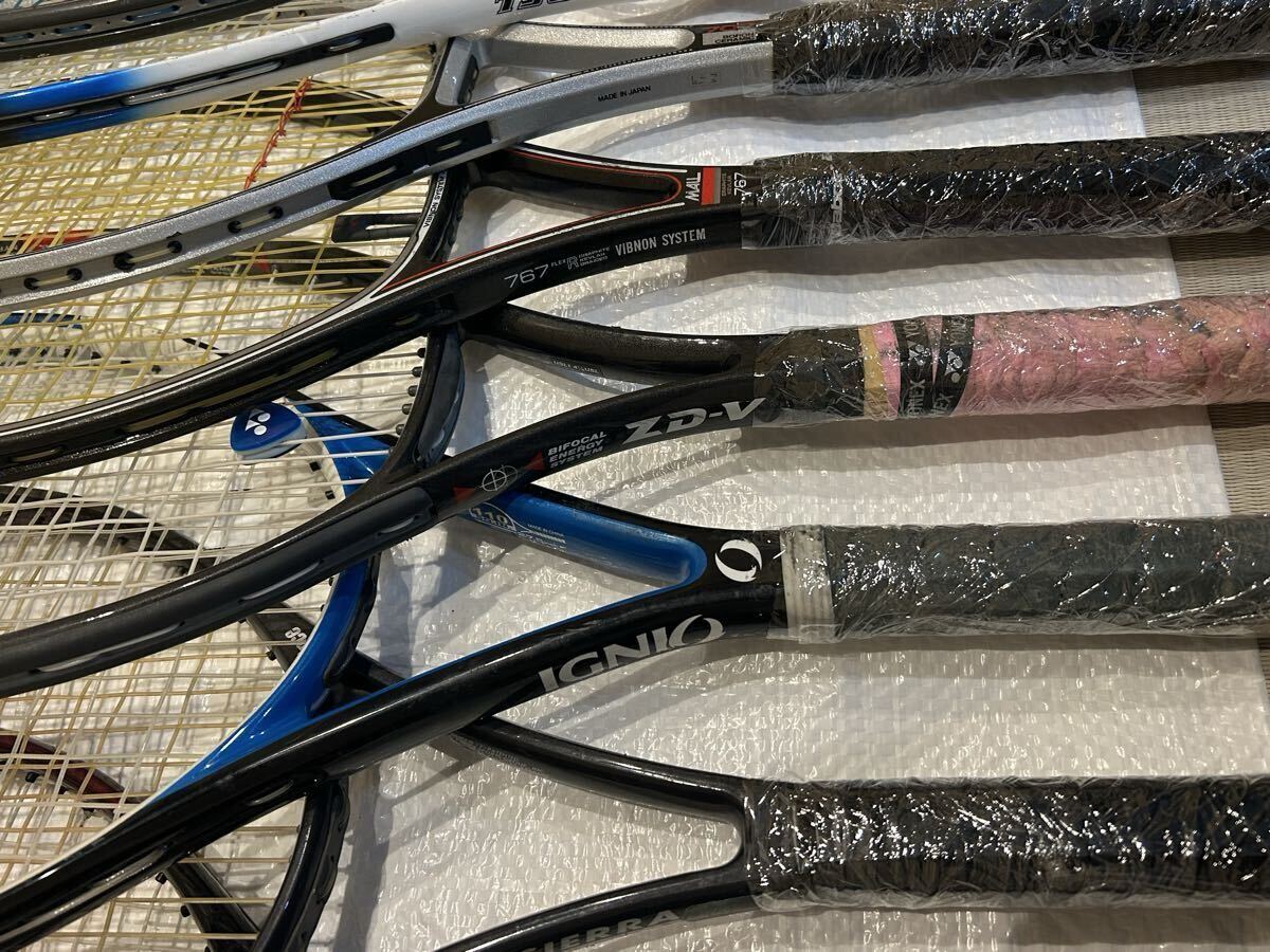 テニスラケット ラケット まとめて 12本セット ヨネックス プリンス ブリジストン kawasaki YAMAHA 硬式_画像3