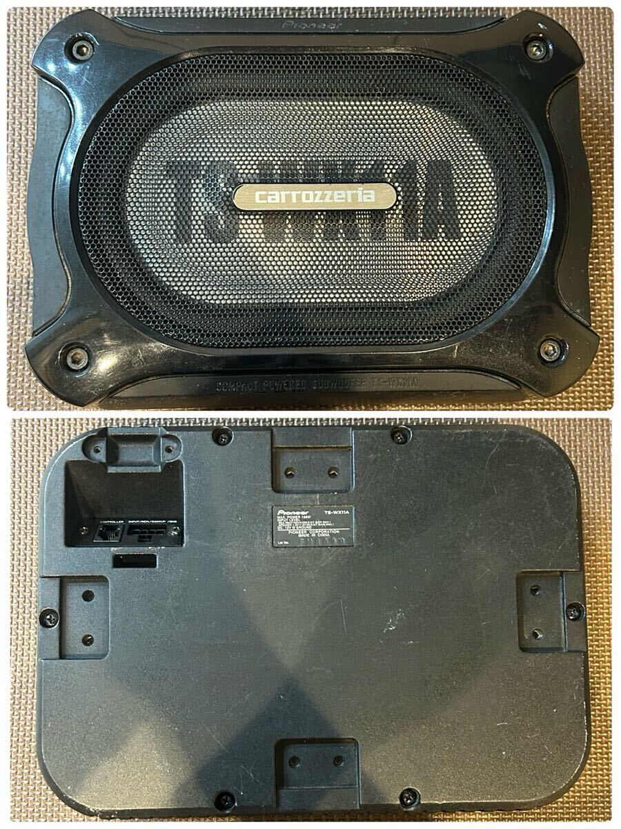 カロッツェリア carrozzeria パイオニア Pioneer パワードサブウーハー TS-WX11A 本体のみ 3台セット 現状品 _画像3