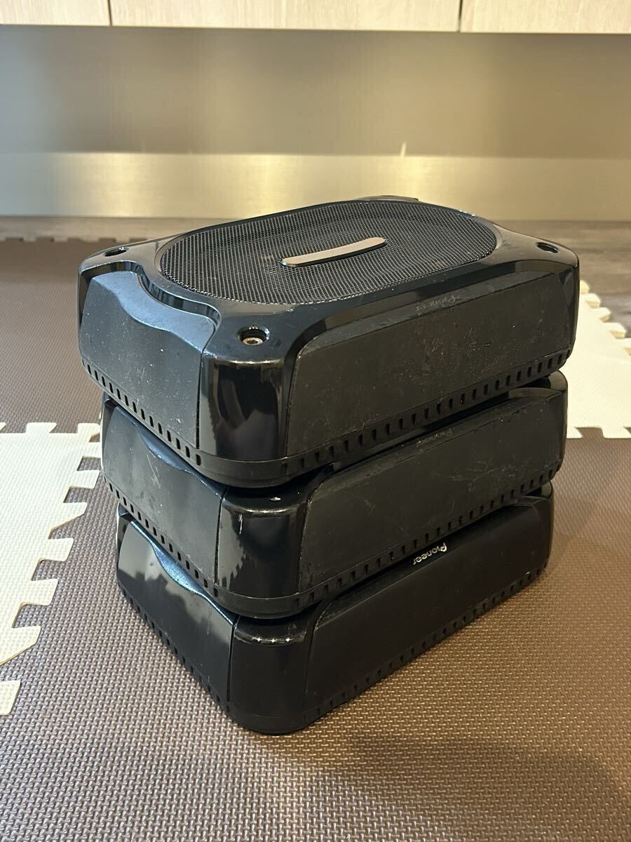 カロッツェリア carrozzeria パイオニア Pioneer パワードサブウーハー TS-WX11A 本体のみ 3台セット 現状品 _画像5