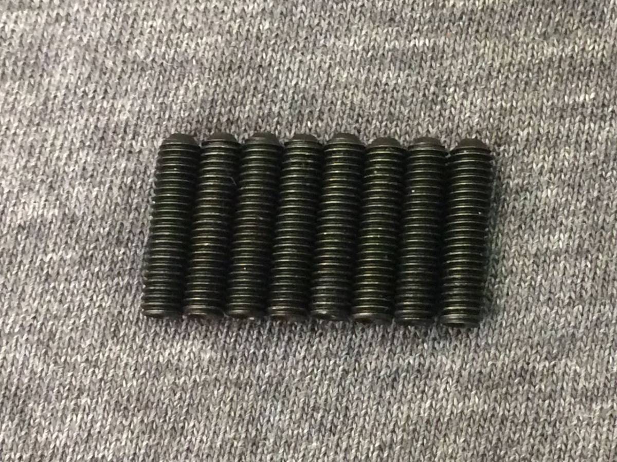 SMC Saddle Height Screws Black Set For Bass(8)/弦高イモネジ ベース用 黒 M3(12mm×8）日本全国送料無料！_画像2