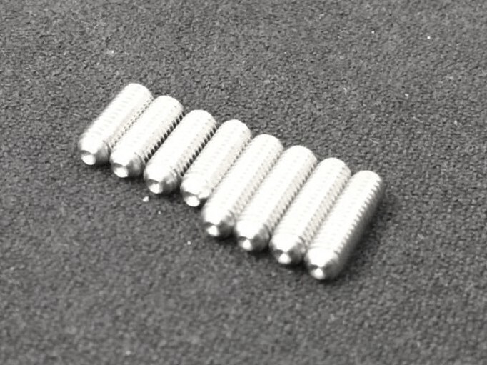 Stainless Saddle Height Screws Set For Bass (8) / ベース 弦高イモネジ M3(10mm×4+8mm×4）日本全国送料無料！_画像3