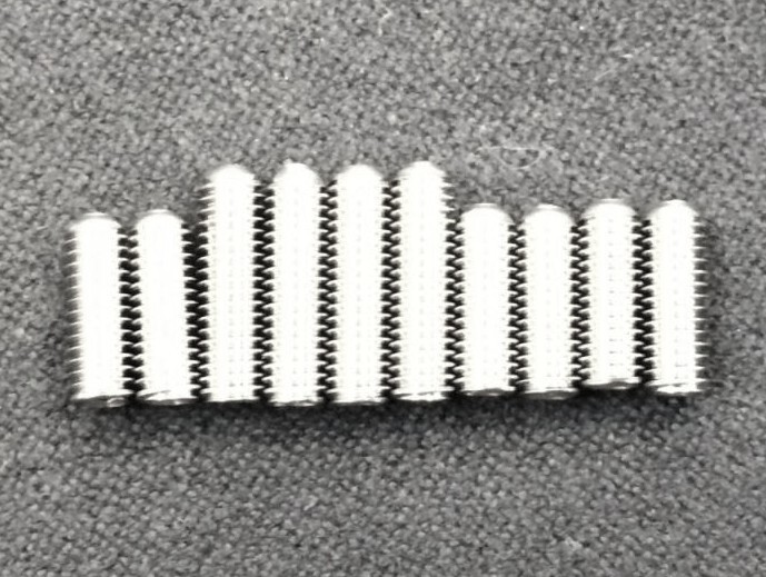 Stainless Saddle Height Screws Set For 5-Strings Bass (10) / 5弦ベース 弦高イモネジ M3(10mm×4+8mm×6)日本全国送料無料!_画像5