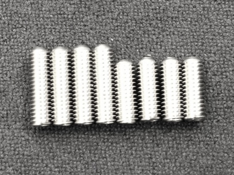Stainless Saddle Height Screws Set For Bass (8) / ベース 弦高イモネジ M3(10mm×4+8mm×4）日本全国送料無料！_画像2