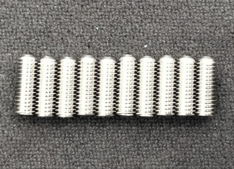 Stainless Saddle Height Screws Set For 5-Strings Bass (10) / 5弦ベース 弦高イモネジ M3(8mm×10）日本全国送料無料！_画像2