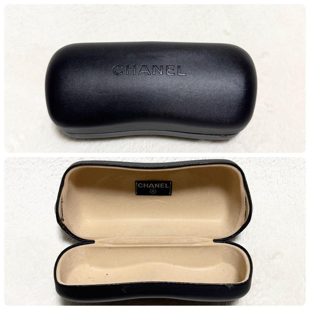 1円~ 希少 CHANEL シャネル サングラス 6020 ココマーク ラップアラウンド ダークブラウン ケース 箱付き_画像9