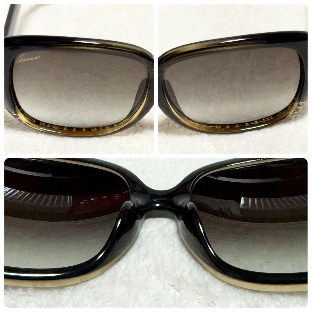 1円~ 美品 GUCCI グッチ サングラス GG 3593/F/S W8HJD インターロッキング ディアマンテ ブラックゴールド_画像7