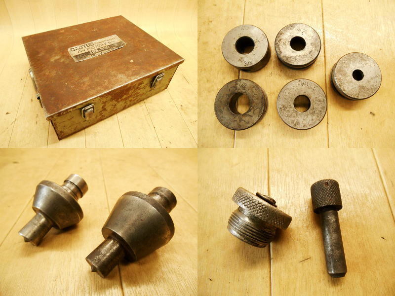 〇 カクタス CACTAS ハイドロパンチャー HM-550 穴開け 油圧式 ヘッド 油圧パンチャー 鋼板打抜機 油圧工具 ダイス 油圧 穴あけ セット_画像8