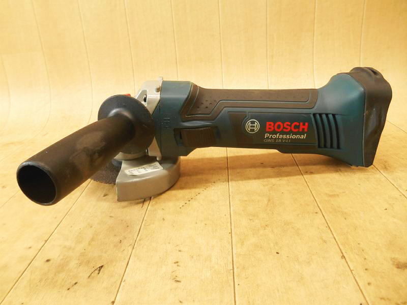 ◆ BOSCH バッテリーディスクグラインダー GWS18V-LI ボッシュ コードレス 充電式 18V グラインダ サンダー 切断機 充電器 No.5481_画像3