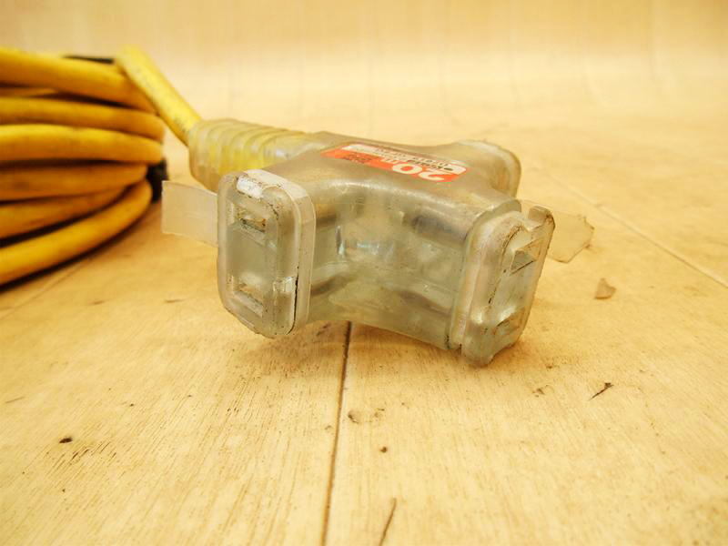 〇 ハタヤ HATAYA 延長コード 20m ソフト延長コード 電源 2.0mm×20m D2619-GF5G 3口 電気 防じん 延長ケーブル 現場 VCTF コンセント_画像7