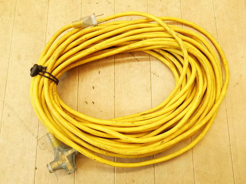 〇 ハタヤ HATAYA 延長コード 20m ソフト延長コード 電源 2.0mm×20m D2619-GF5G 3口 電気 防じん 延長ケーブル 現場 VCTF コンセント_画像3