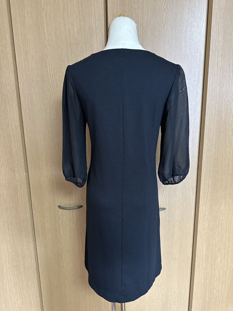 ◇DHC ディーエイチシー フリルデザイン ワンピース Mサイズ 黒◇_画像4