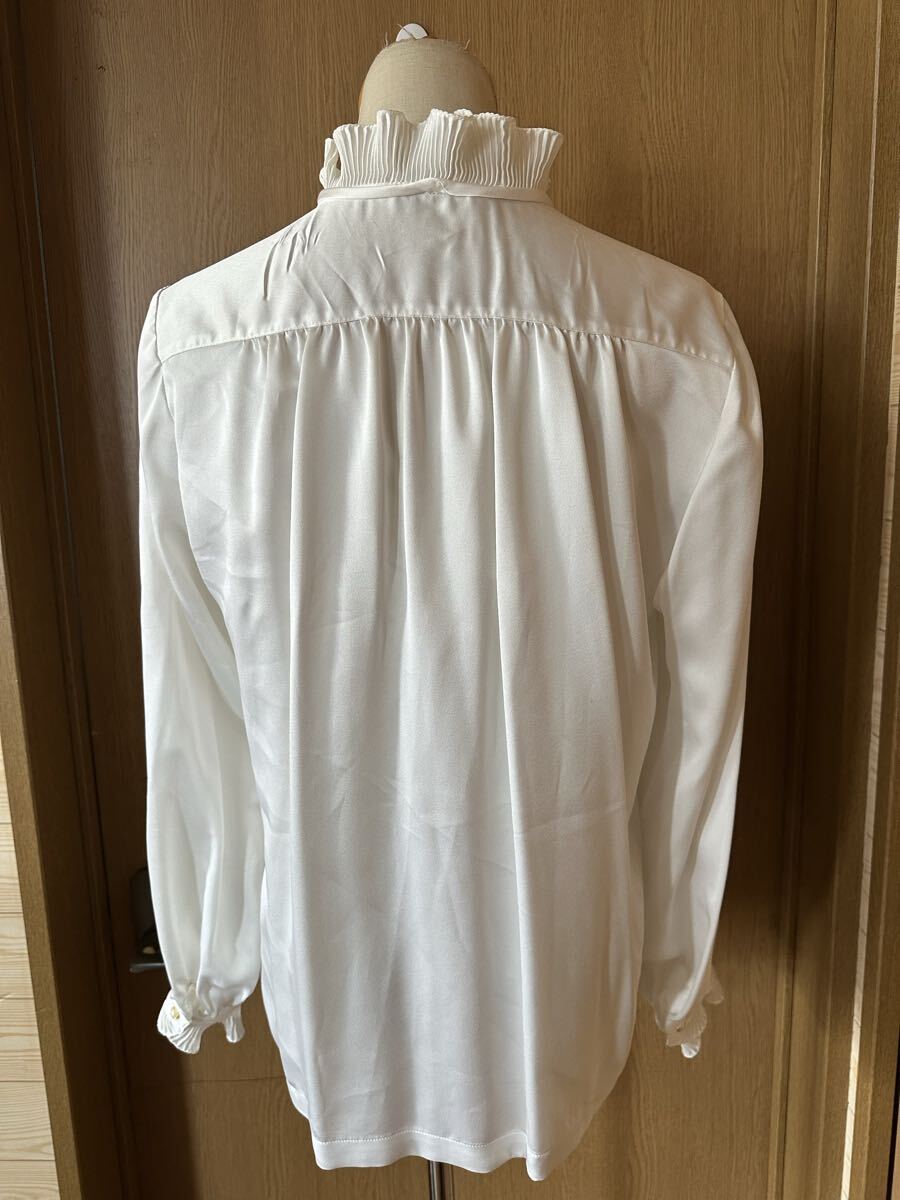 ◇花のブラウス 昭和レトロ古着ヴィンテージ クラシカル ラッフルフリルデザインブラウス◇_画像5