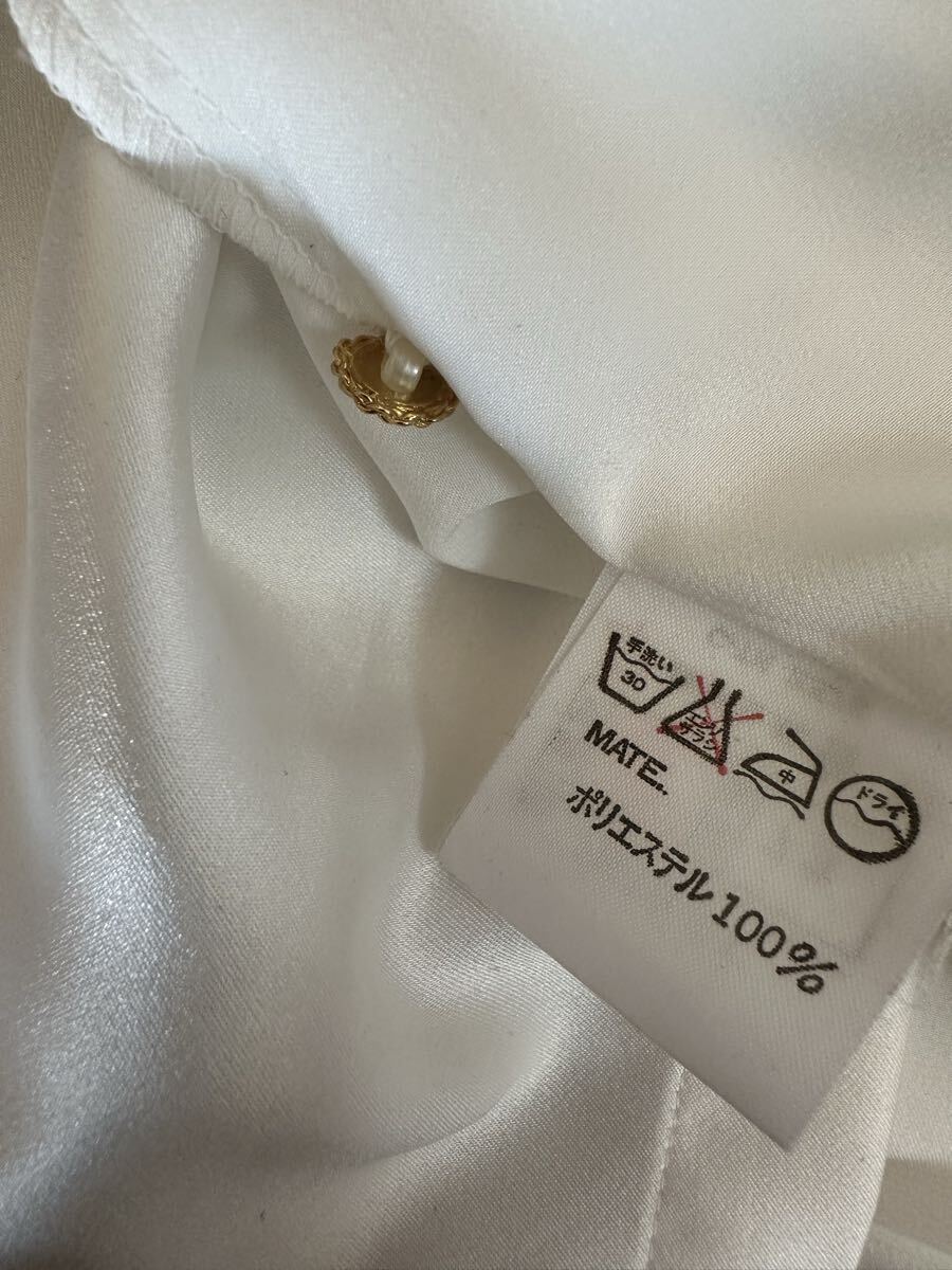 ◇花のブラウス 昭和レトロ古着ヴィンテージ クラシカル ラッフルフリルデザインブラウス◇_画像6