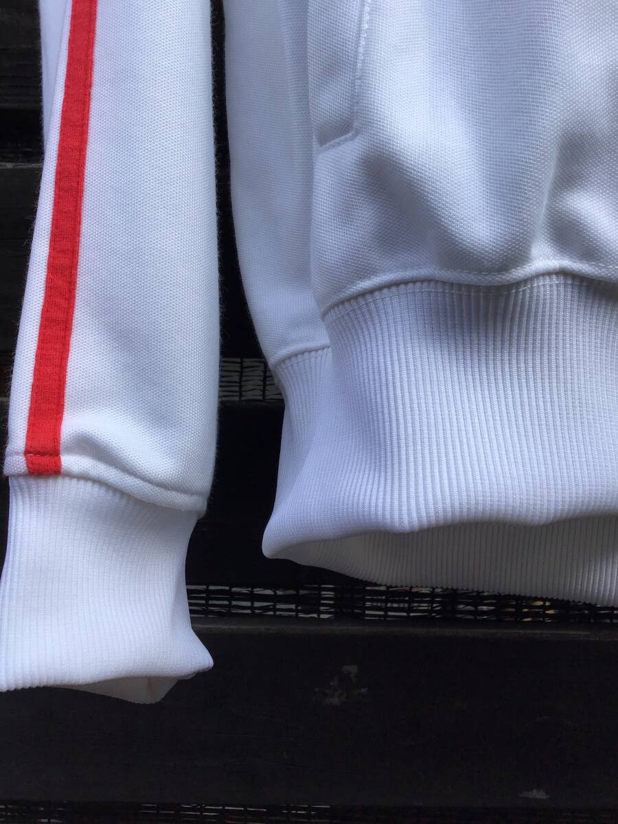 FRED PERRY Fred Perry спортивная куртка джерси Laurel Logo сделано в Японии размер XS мужской белый × розовый 