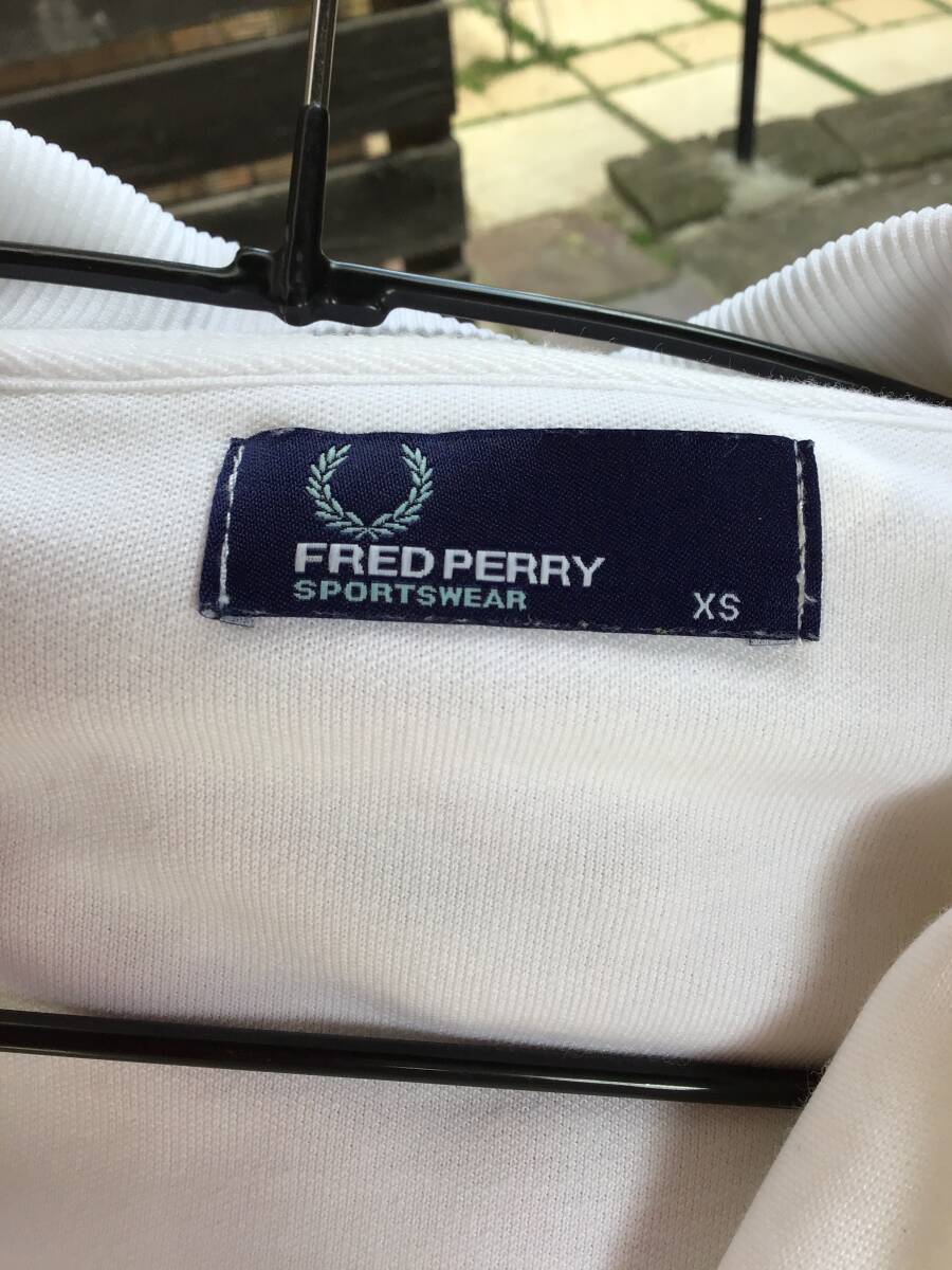 FRED PERRY Fred Perry спортивная куртка джерси Laurel Logo сделано в Японии размер XS мужской белый × розовый 