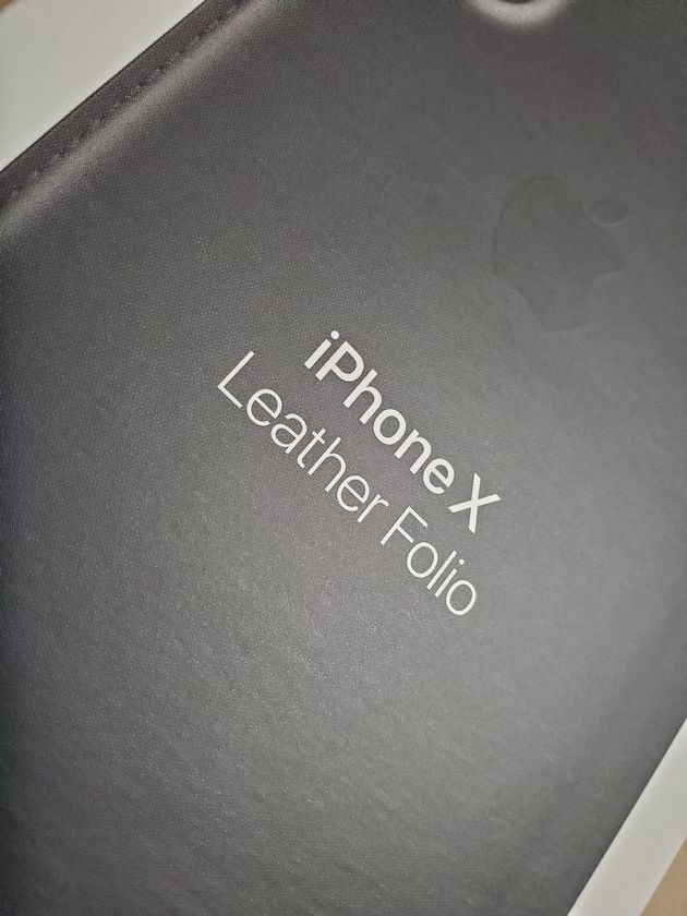 Apple 純正品◆MQRV2FE/A iPhone X LEATHER FOLIO Case Black レザーフォリオケース ブラック アップル【並行輸入品】_画像5