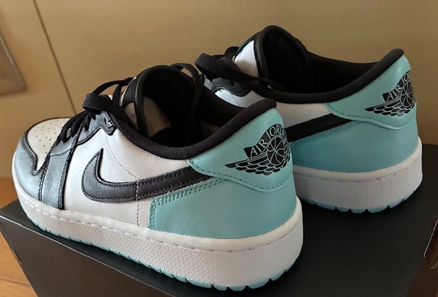  стандартный товар Nike воздушный Jordan 1 low G туфли для гольфа NIKE 27cm US9 с коробкой White/Black-Copa