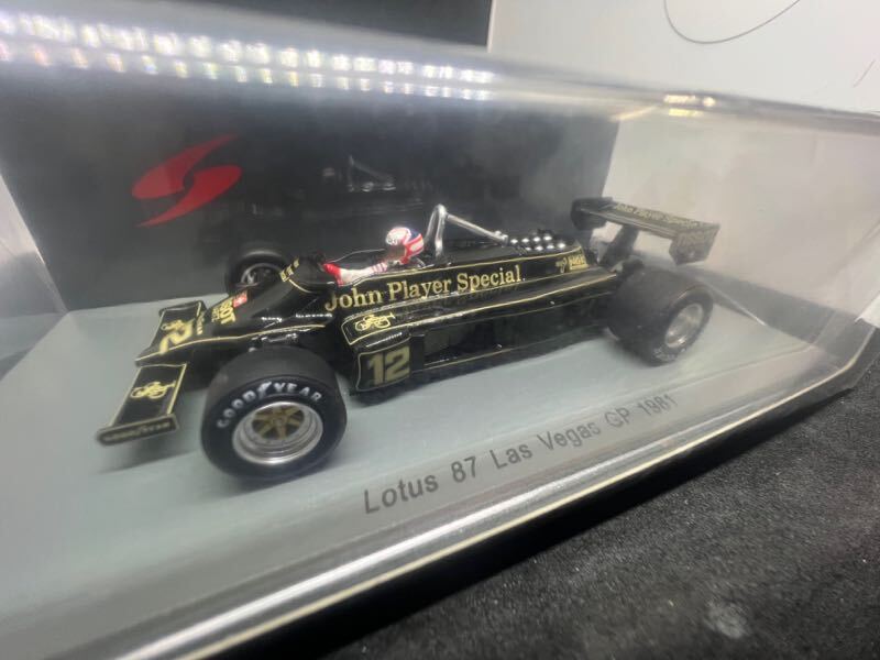 スパーク spark 1/43 S5358 ロータス87フォード #12 ナイジェル・マンセル 1981 ラスベガスGP_画像1