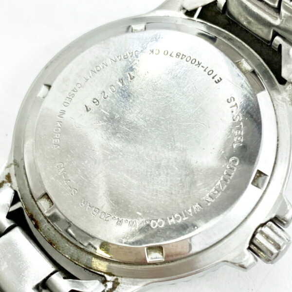 【中古】シチズン Cartier エコドライブ E101-K004870 メンズ 時計 腕時計 Cランク_画像4