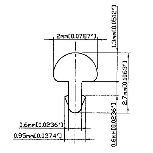 YJB PARTS ギターフレットワイヤー NS18% 硬度HV-200 35cm×20本 ボリュームパック 日本製 2.0×1.3 (メール便対応)_画像5