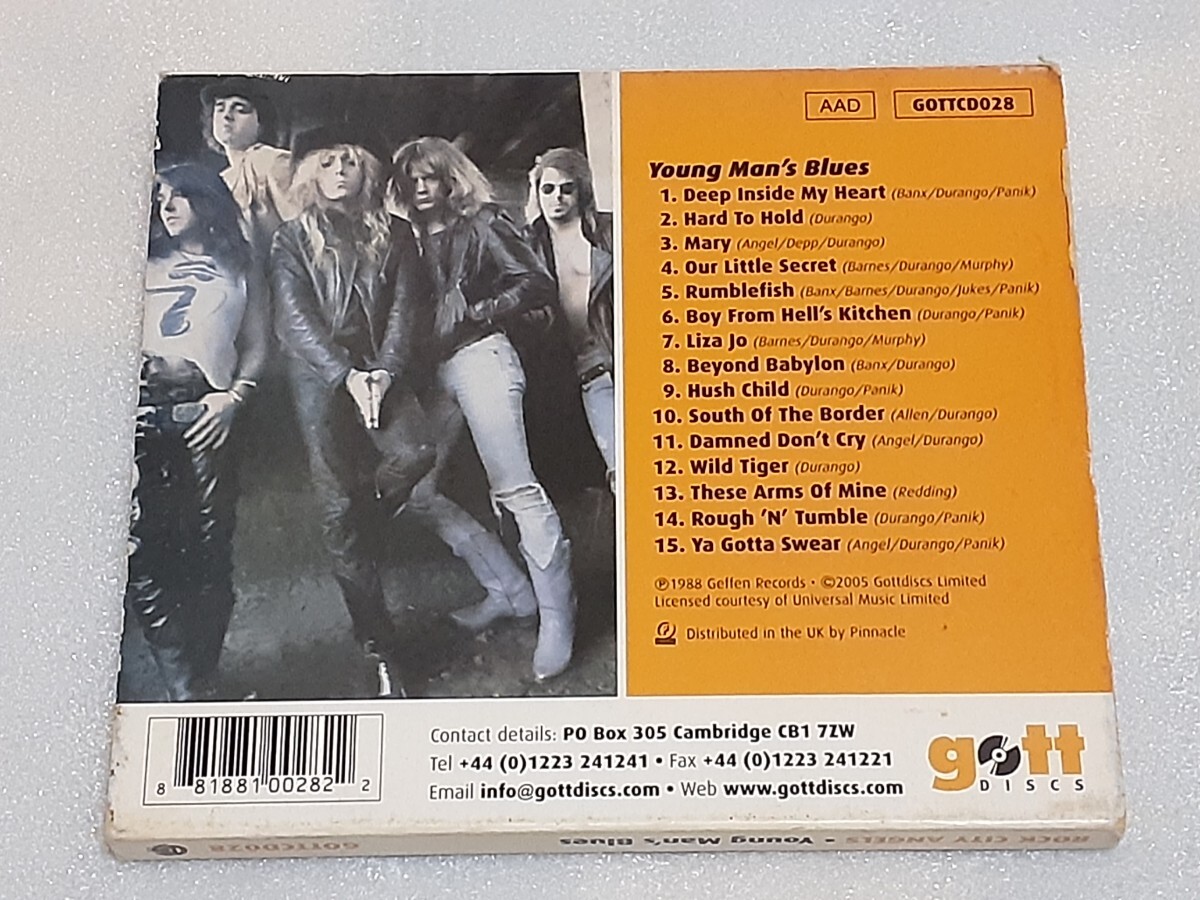 ROCK CITY ANGELS/YOUNG MAN'S BLUES 輸入盤CD US HARD ROCK BLUES 88年作 リマスター_画像2