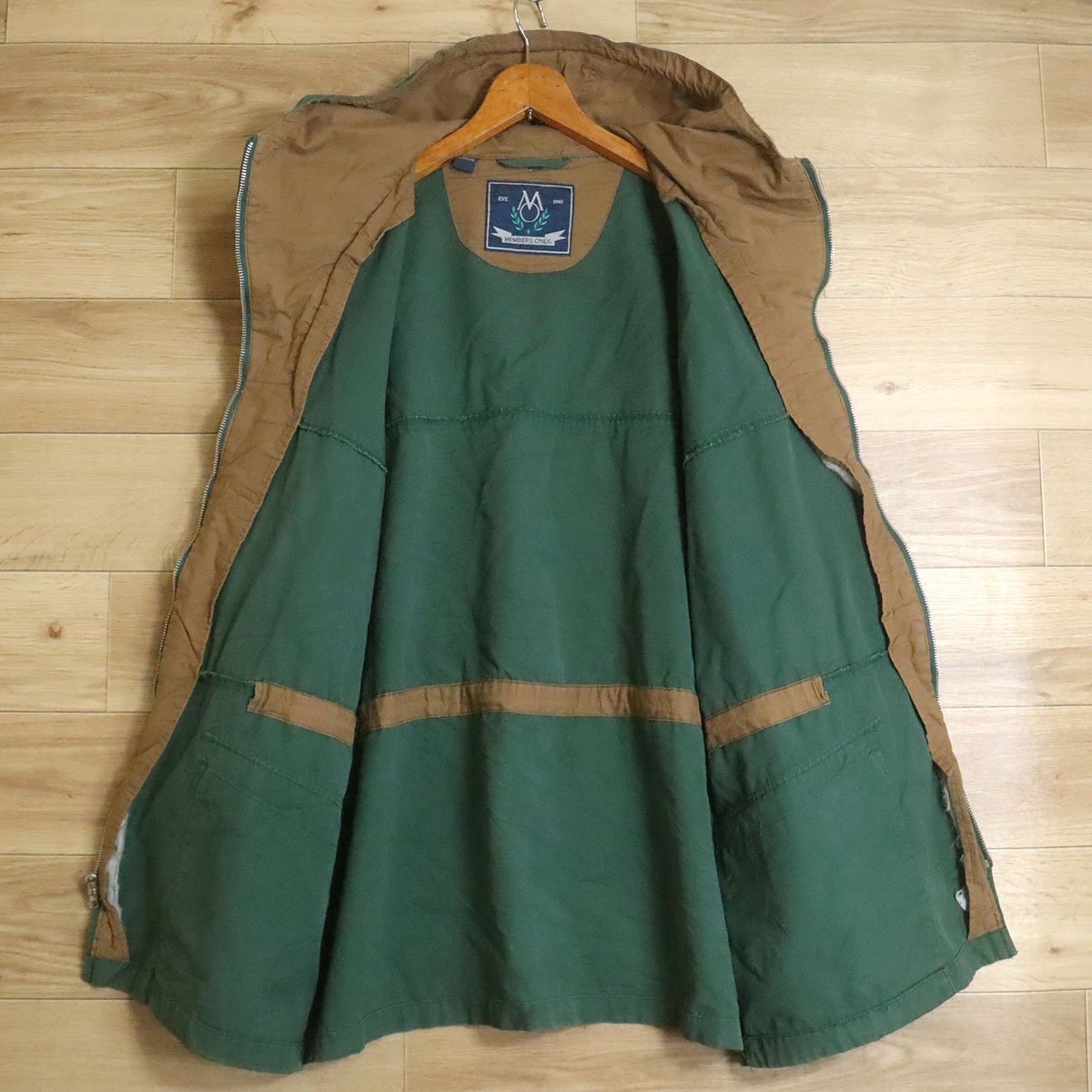 B14Y/S3.26-1 MEMBERS ONLY メンバーズオンリー マウンテンパーカー フーデッドジャケット ブルゾン ジャンパー メンズ XL _画像6