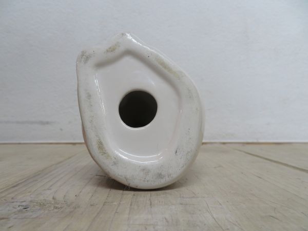 【USED/ビンテージ/左耳補修有】 シャム猫 陶器 置物 検索用⇒ 昭和レトロ/当時物/猫/インテリア/金継/F1005_画像6