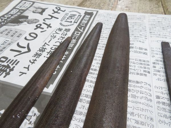 【USED/現状品】 茶農家納屋から出て来た古い 鉄鋼 ヤスリ 8本 検索用⇒ 昭和レトロ/炭素鋼/鉄工/細工/精密/ハーフラウンド/半丸/F1005_画像9