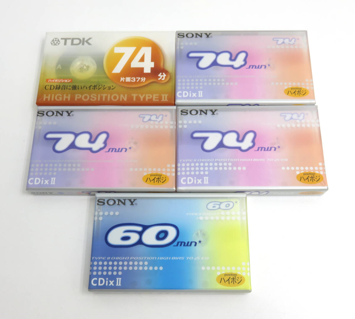 * нераспечатанный *SONY/TDK аудио кассетная лента 74 минут 60 минут 5 пункт . суммировать хранение товар 