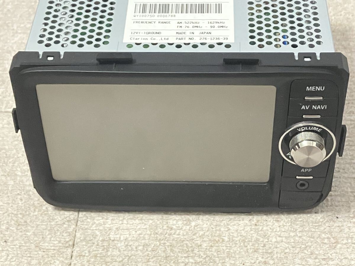 ■スズキ純正 アルトラパンショコラ HE22S スマートフォン連携オーディオ QY-1007 Bluetooth ワンセグ クラリオン■_画像4