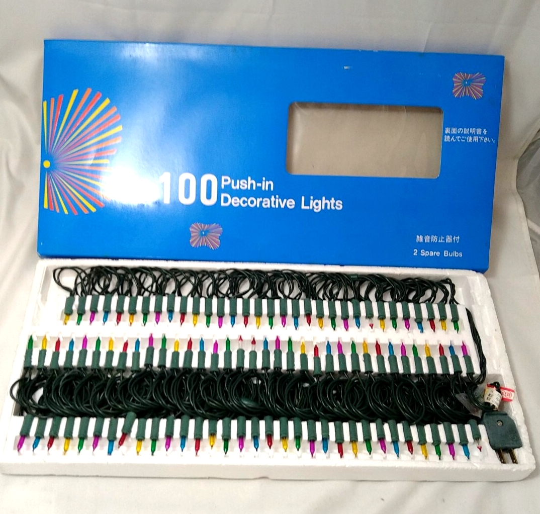 [ декоративный элемент свет ]3 коробка комплект!Push-in Decorative Lights/ оборудование орнамент для свет / лампа 100+2 шт рождественская иллюминация 