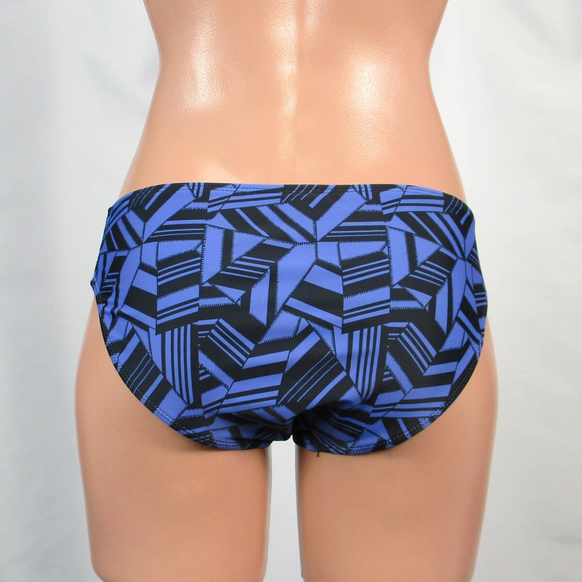 E9334★大きいサイズ LLサイズ 水着 ボトム ビキニ パンツ レディース ブルー ブラック 青黒 スイムショーツ 水泳 プール ビーチ 海_画像3