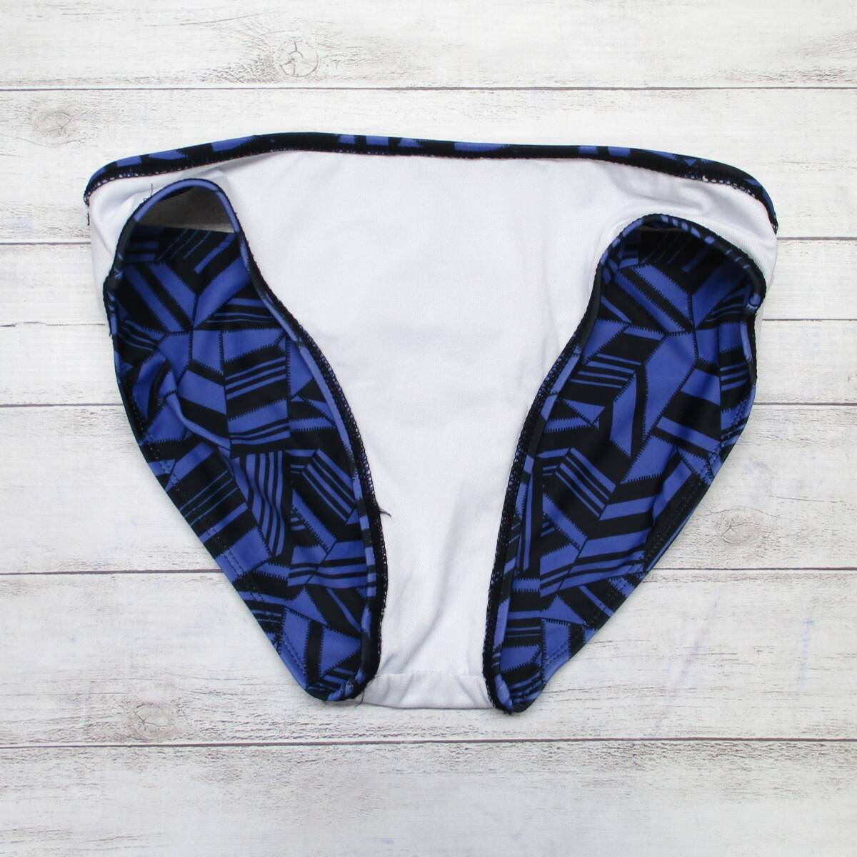 E9334★大きいサイズ LLサイズ 水着 ボトム ビキニ パンツ レディース ブルー ブラック 青黒 スイムショーツ 水泳 プール ビーチ 海_画像5