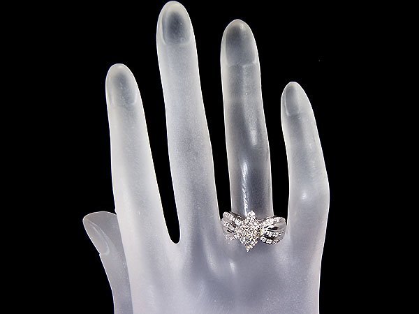 1円~【ジュエリー極】瑞々しい輝き!良質天然ダイヤモンド1.00ct 高級Pt900リング k764uolm【送料無料】_画像6