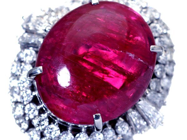 1円~【ジュエリー極】激希少宝石!特大天然レッドスピネル10.41ct&極上ダイヤモンド1.80ct 超高級Pt900リング h7865ikv【送料無料】